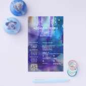 Vloeiend Licht | Abstracte Aquarel Flyer (Enkel)