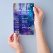Vloeiend Licht | Abstracte Aquarel Flyer (Hand)