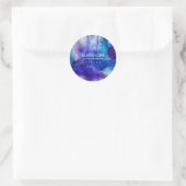 Vloeiend Licht | Abstracte Aquarel Ronde Sticker (Tas)