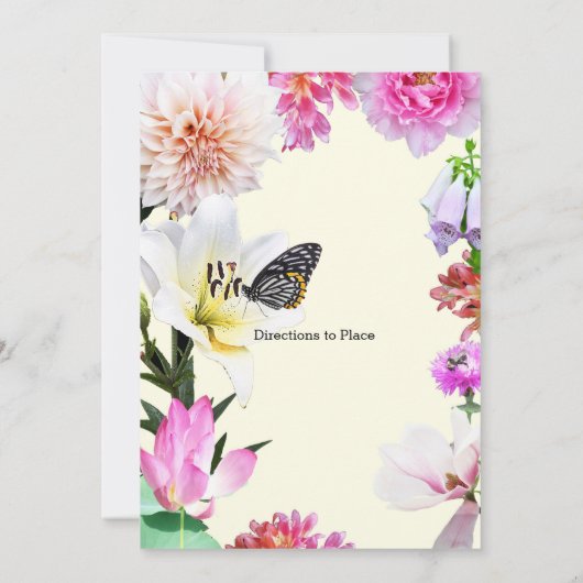 Vloeiend Lijst en vlinderdal — Uitnodiging (Achterkant)