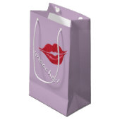 Vloeiend! Lips Cadeau Klein Cadeauzakje (Voorkant Gekanteld)