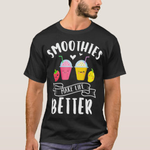 Vloeiend maken het leven beter voor groente- en fr t-shirt