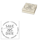 Vloeiend Manuscript Wedden sparen het Adres van de Rubberstempel (Gestempeld)