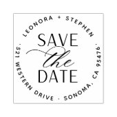 Vloeiend Manuscript Wedden sparen het Adres van de Rubberstempel (Afrduk)