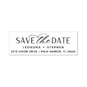 Vloeiend Manuscript Wedden sparen het Adres van de Zelfinktende Stempel (Design)