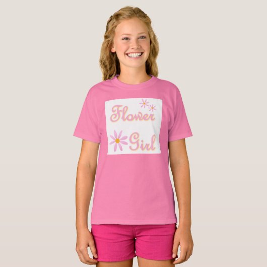 Vloeiend meisje t-shirt (Voorkant volledig)