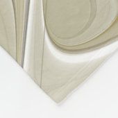 Vloeiend met goudmatige Abstracte fractale bloem Fleece Deken (Hoek)