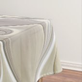 Vloeiend met goudmatige Abstracte fractale bloem Tafelkleed (Voorbeeld)