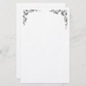 Vloeiend ontwerp rechts en links briefpapier (Voorkant / Achterkant)