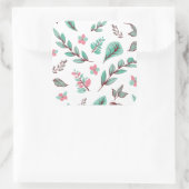 Vloeiend ontwerp reeks 2 vierkante sticker (Tas)