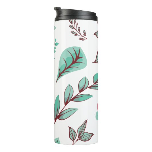 Vloeiend ontwerp Reeks 2Flower Design Series 2 Thermosbeker (Geroteerd rechts)