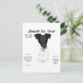 Vloeiend ontwerp voor de geschiedenis van de fox-t briefkaart (Staand voorkant)