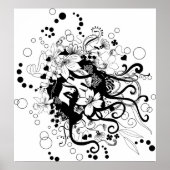 Vloeiend oppervlak poster (Voorkant)