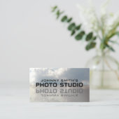 Vloeiend oppervlaktespiegeleffect visitekaartje (Staand voorkant)