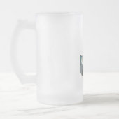 Vloeiend optrekken op de maan matglas bierpul (Links)