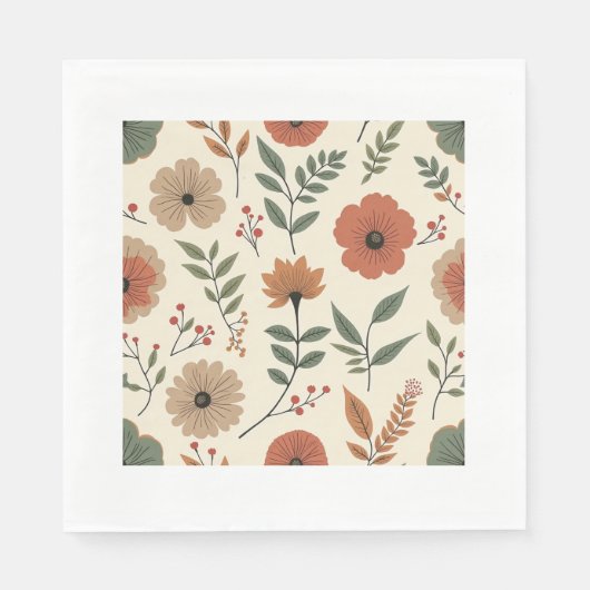 Vloeiend papier servet (Voorkant)