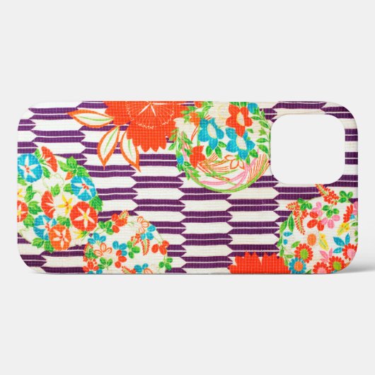 Vloeiend patroon, Japans ontwerp Case-Mate iPhone Case (Achterkant (horizontaal))