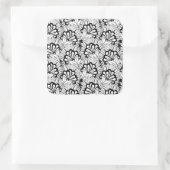 Vloeiend patroondeeg vierkante sticker (Tas)