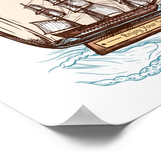 Vloeiend Poster (Hoek)