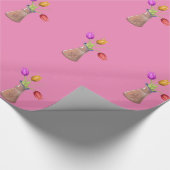 Vloeiend pottenpatroon cadeaupapier (Hoek)