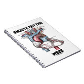 Vloeiend ritme in medisch anatomisch hart notitieboek (Rechterzijde)