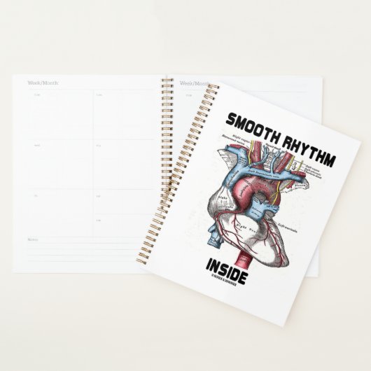 Vloeiend ritme in medisch anatomisch hart planner (Display)