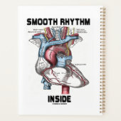 Vloeiend ritme in medisch anatomisch hart planner (Achterkant)