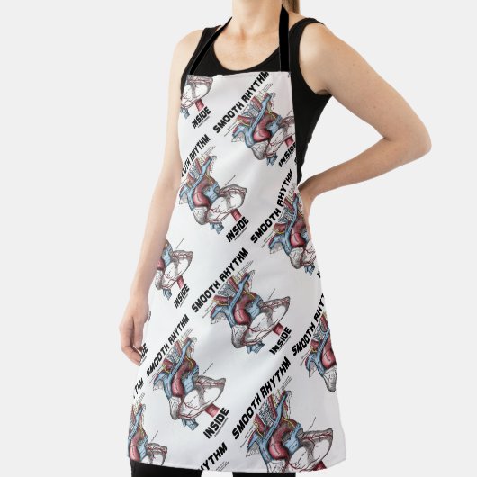 Vloeiend ritme in medisch anatomisch hart schort (Insitu)