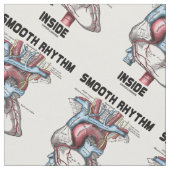 Vloeiend ritme in medisch anatomisch hart stof (Close Up)