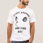 Vloeiend rond en ontdek de grappige kat-volwassen  t-shirt (Voorkant)