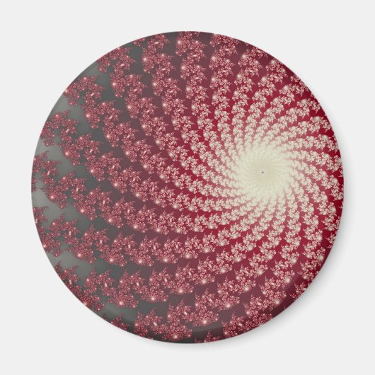 Vloeiend rood Whirlpool2 Magnet (Voorkant)