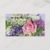 Vloeiend Roos en likeur Visitekaartje (Achterkant)