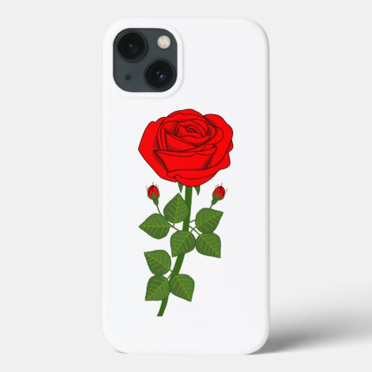 Vloeiend roos - Rode rozen! Case-Mate iPhone Case (Achterkant)