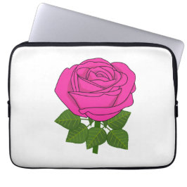 Vloeiend roos - Roze roos! Laptophoes Laptop Sleeve