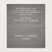 Vloeiend Rustic Clay-effect Dubbele Loyaliteit Visitekaartje (Buitenkant ongevouwen)