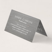 Vloeiend Rustic Clay-effect Dubbele Loyaliteit Visitekaartje (Achterkant)