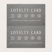 Vloeiend Rustic Clay-effect Dubbele Loyaliteit Visitekaartje (Binnenkant ongevouwen)
