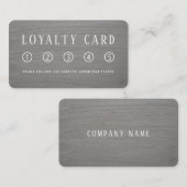 Vloeiend Rustisch Clay-effect Klantenkaartje (Voorkant / Achterkant)