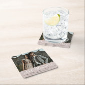 Vloeiend script | De foto bewaart de Datum Kartonnen Onderzetters (Insitu)