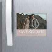 Vloeiend script | Foto Save the Date Magnet