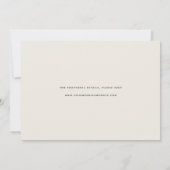 Vloeiend script | Horizontaal fotohuwelijk Save The Date (Achterkant)