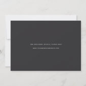Vloeiend script | Horizontaal fotohuwelijk Save The Date (Achterkant)