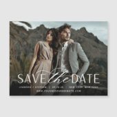 Vloeiend script | Horizontale foto slaat de datum (Voorkant)