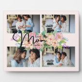Vloeiend script je moeder 4 Foto Collage Fotoplaat (Voorkant)