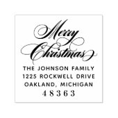 Vloeiend scriptbericht voor fijne kerst  zelfinktende stempel (Design)