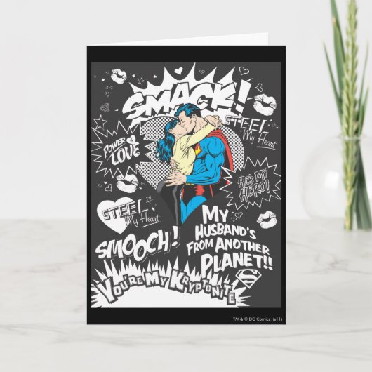 Vloeiend, smack - Collage Kaart (Voorkant)