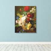 Vloeiend stilleven op een marmer, 1800-01 canvas afdruk (Insitu (Houten vloer))