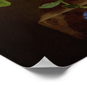 Vloeiend stilleven op een marmer, 1800-01 poster (Hoek)