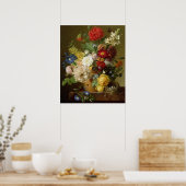 Vloeiend stilleven op een marmer, 1800-01 poster (Keuken)