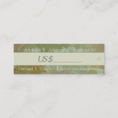 Vloeiend thema - Label productprijs, Visitekaartje (Achterkant)